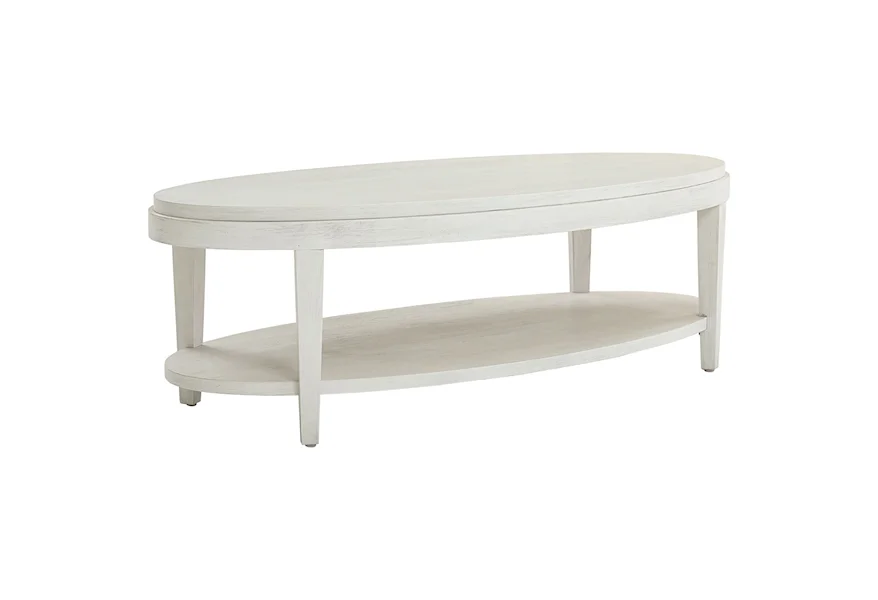 Ventura Oval Cocktail Table by Bassett at Esprit Decor Home Furnishings